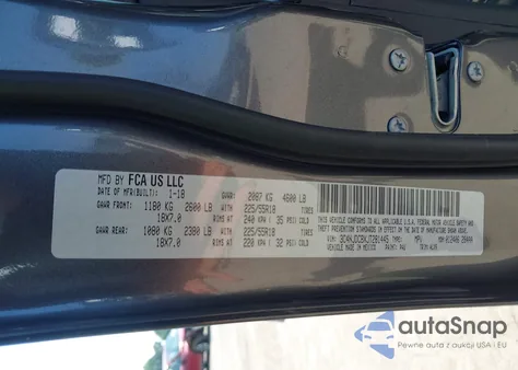 2018 Jeep Compass Limited 4X4 z USA, uszkodzony, nr VIN 3C4NJDCBXJT281445